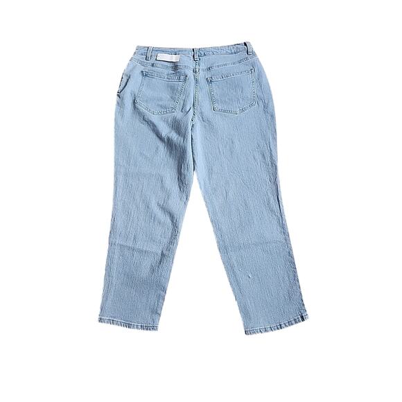 NWT No Boundaries Women’s Juniors Size 13 High Rise Mom Jeans Denim Light Wash - Picture 2 of 9